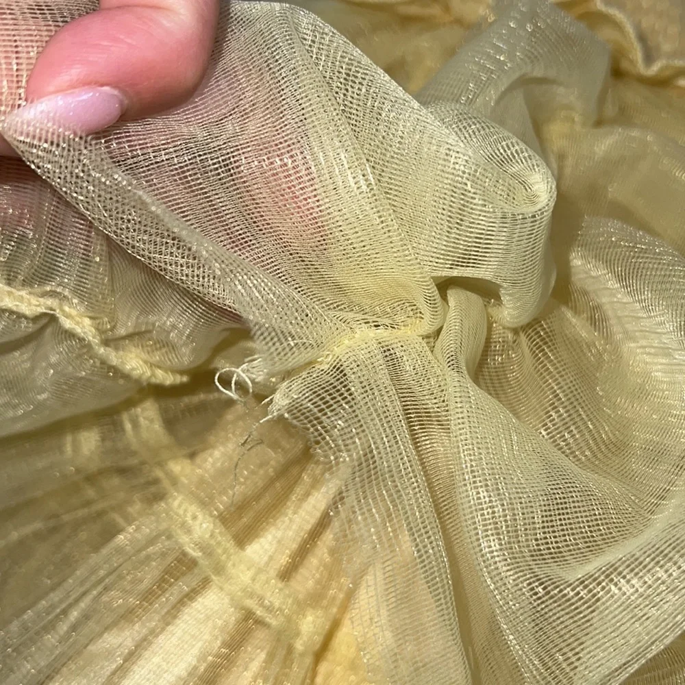 Beautiful Ooh! La, La! Couture yellow dress - size 3T - Picture 8 of 9